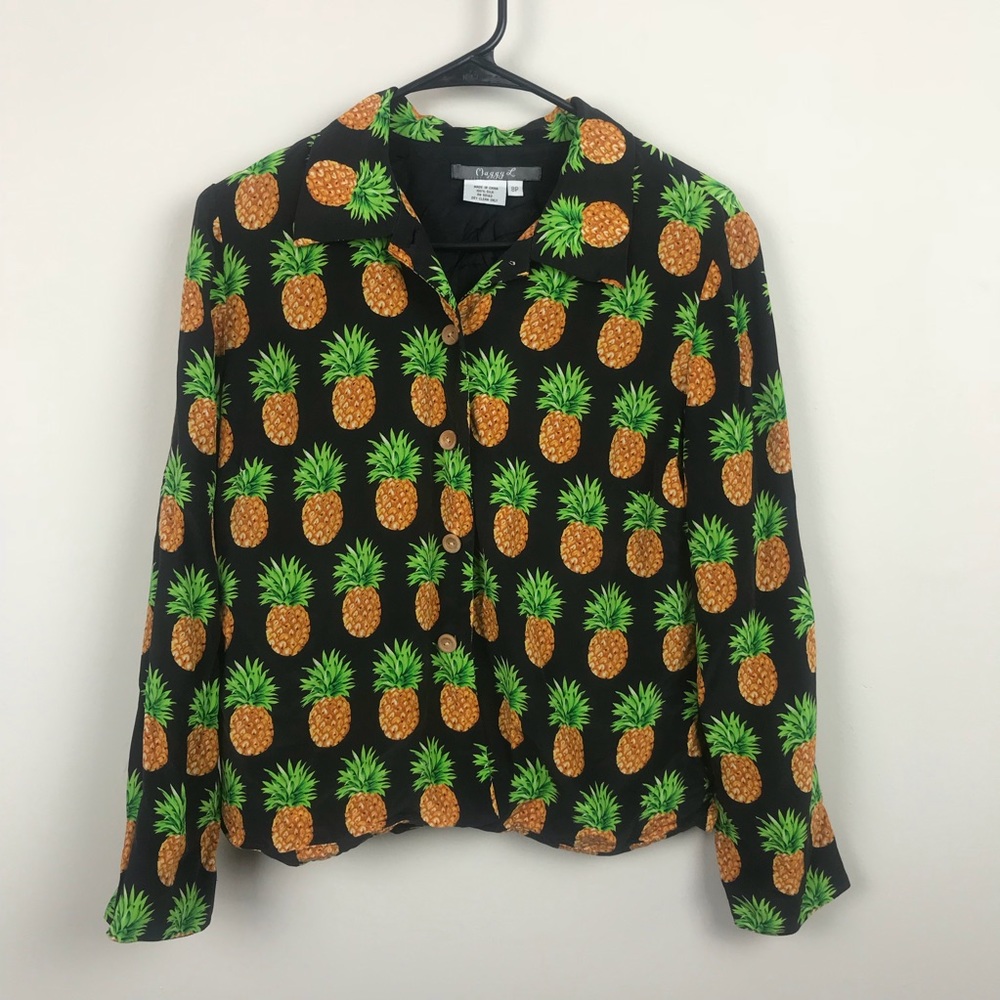 MAGGY L/ graphic buttondown